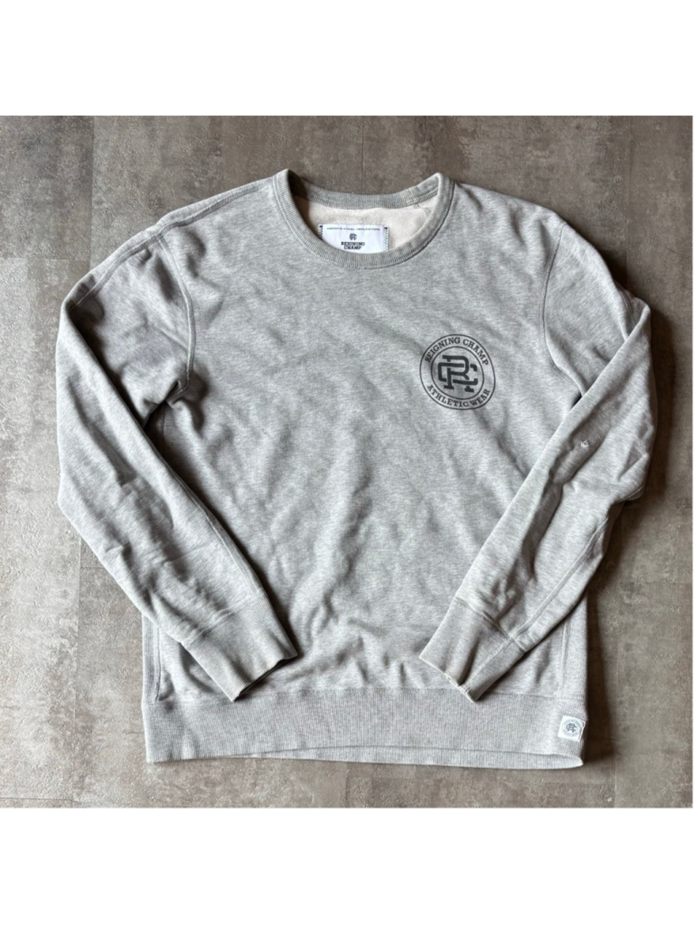 Reigning Champ Crewneck Sweater Mens Medium Gray